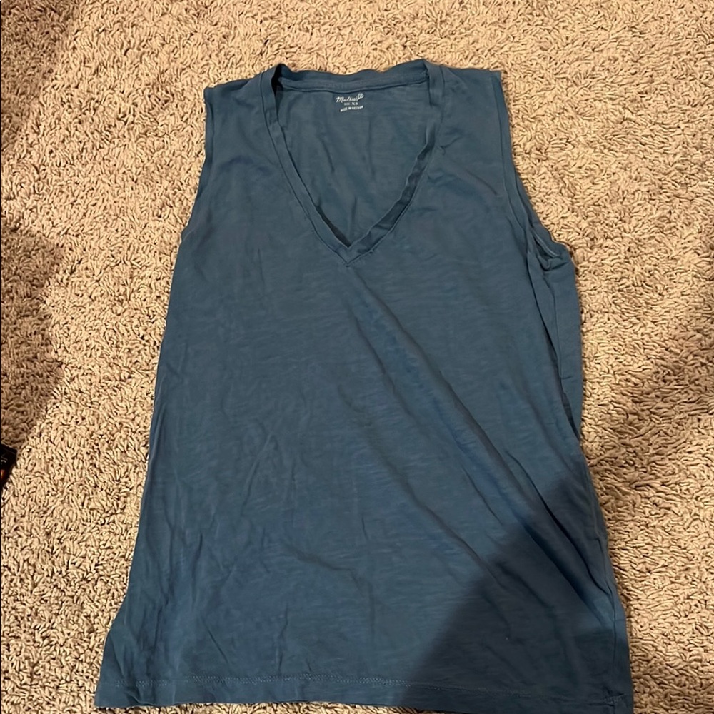 Madewell Blue tank top size xs